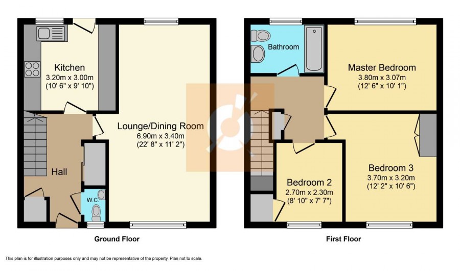 floorplan for Ash Drive, Beith