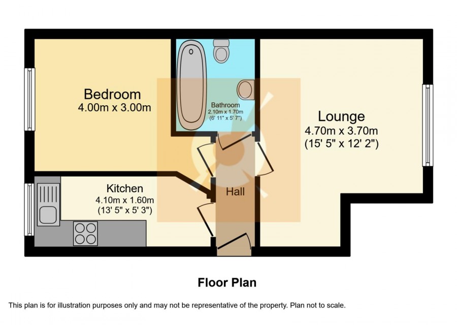 floorplan for 2B Knoxville Road, Kilbirnie