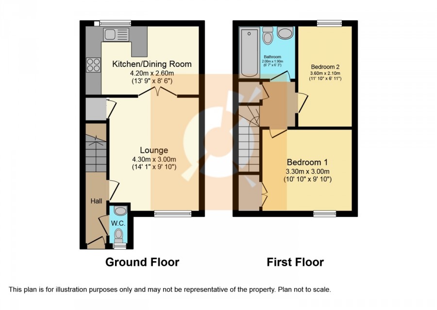 floorplan for 3 Oskaig, Erskine