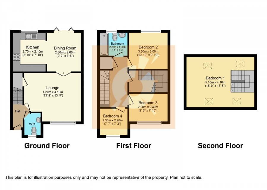 floorplan for 5 Ollach, Erskine