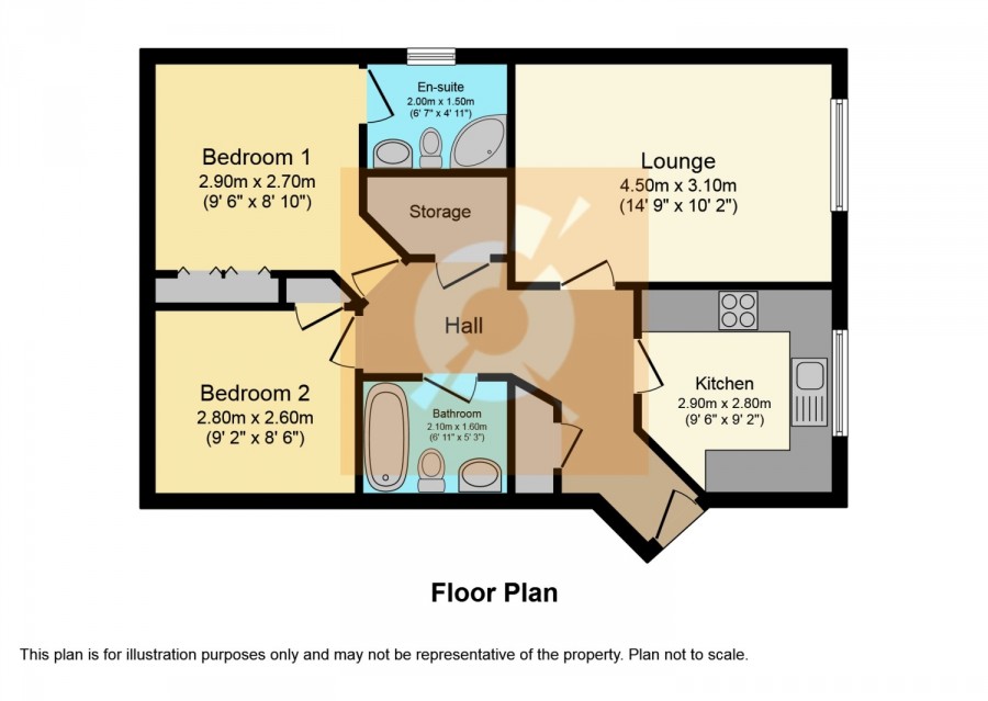 floorplan for Arniston Way, Paisley