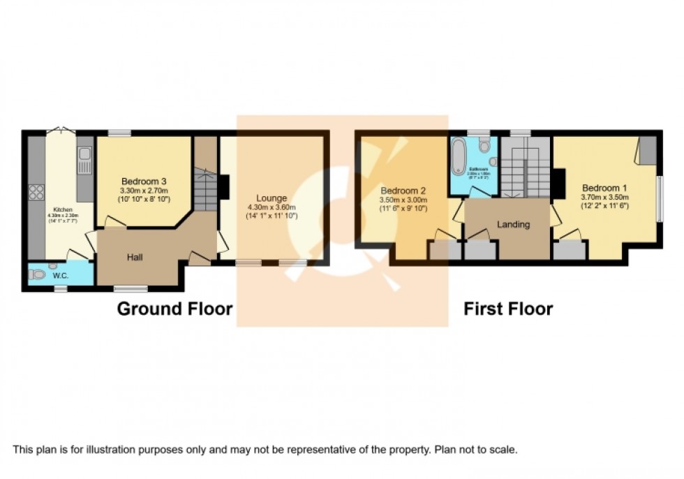 Floorplan for 1 McClue Road, Renfrew, Renfrewshire, PA4 9BL, UK