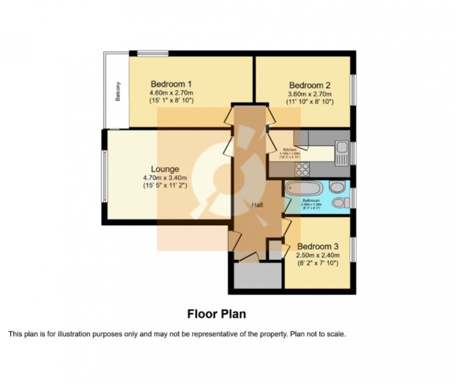 floorplan for 7C Fulton Crescent, Kilbarchan