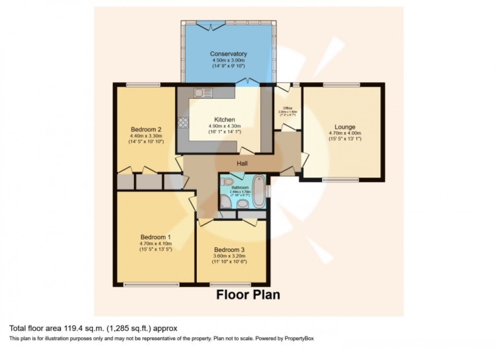 Floorplan for 4 Craigiehall Way, Erskine, Renfrewshire, PA8 7DA, UK