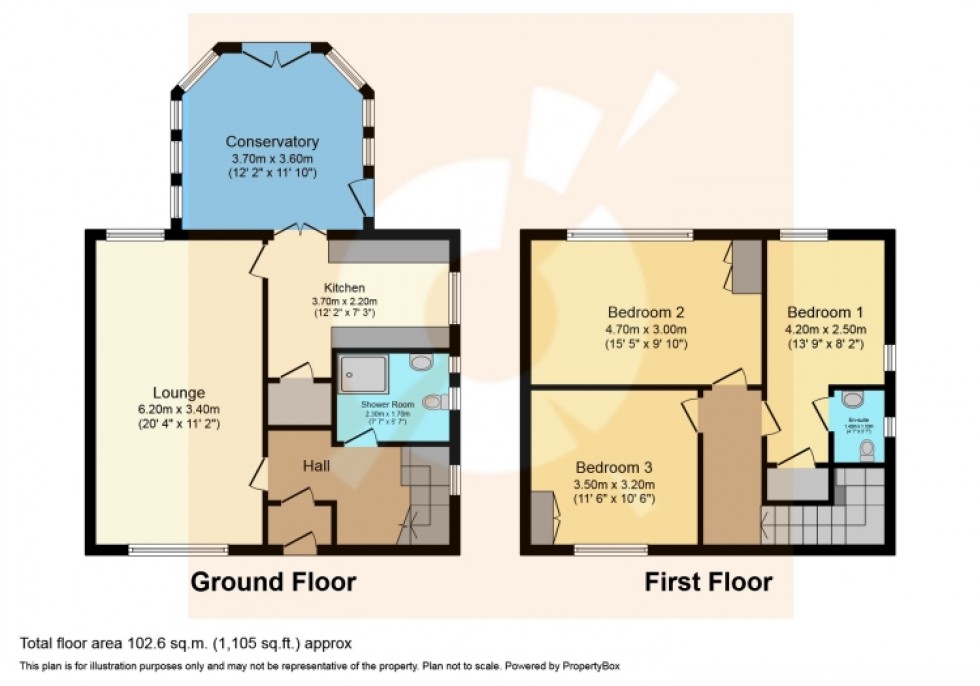 Floorplan for 46 Lynn Drive, Kilbirnie, Ayrshire, KA25 7BG, UK