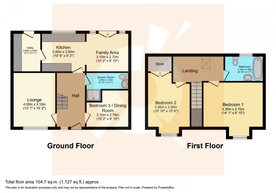 floorplan for Rootes Place, Paisley