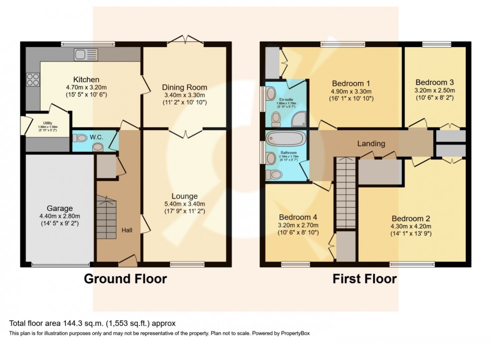 Floorplan for 14 Station Rise, Lochwinnoch