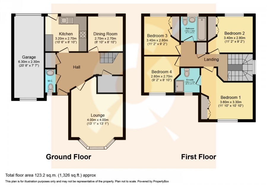 floorplan for 26 Grahamfield Place, Beith