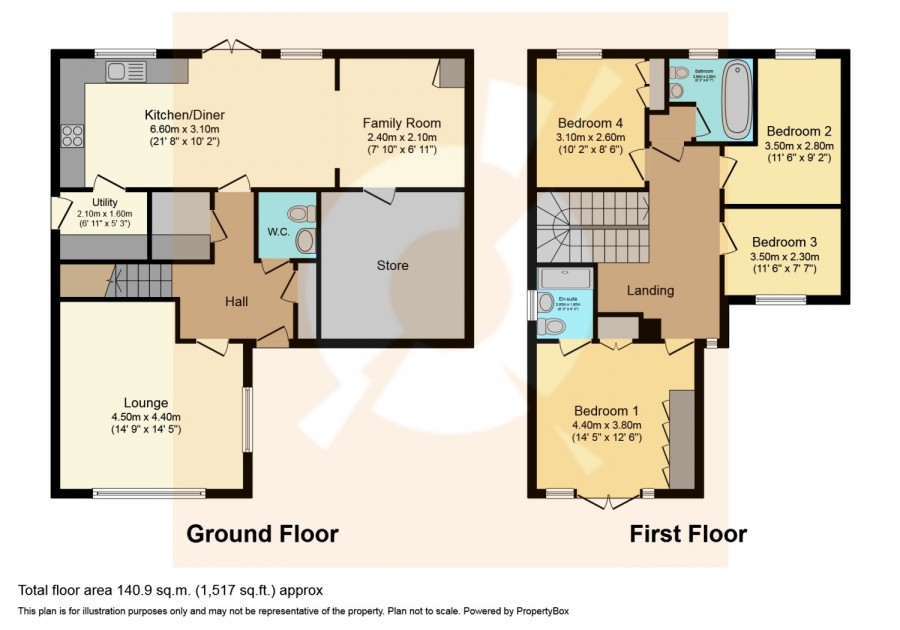 floorplan for Rosemont Place, Barrhead, Glasgow