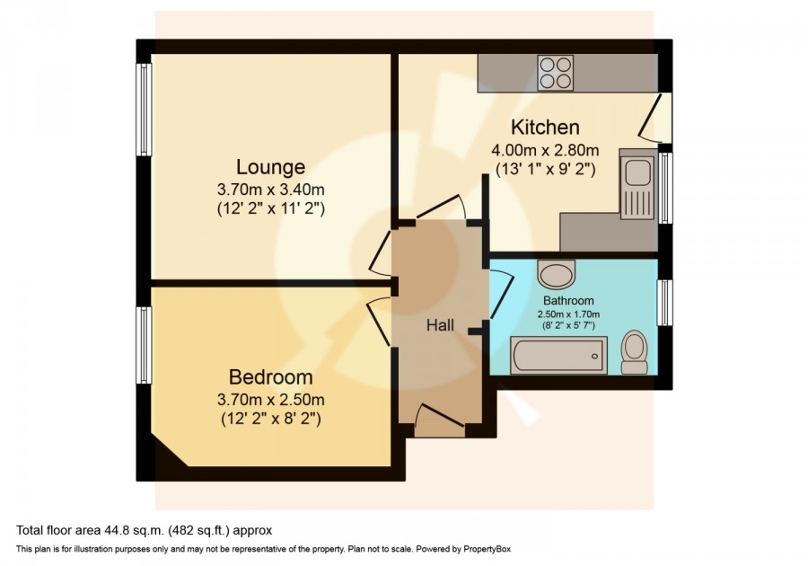 floorplan for 85a Nelson Street, Largs