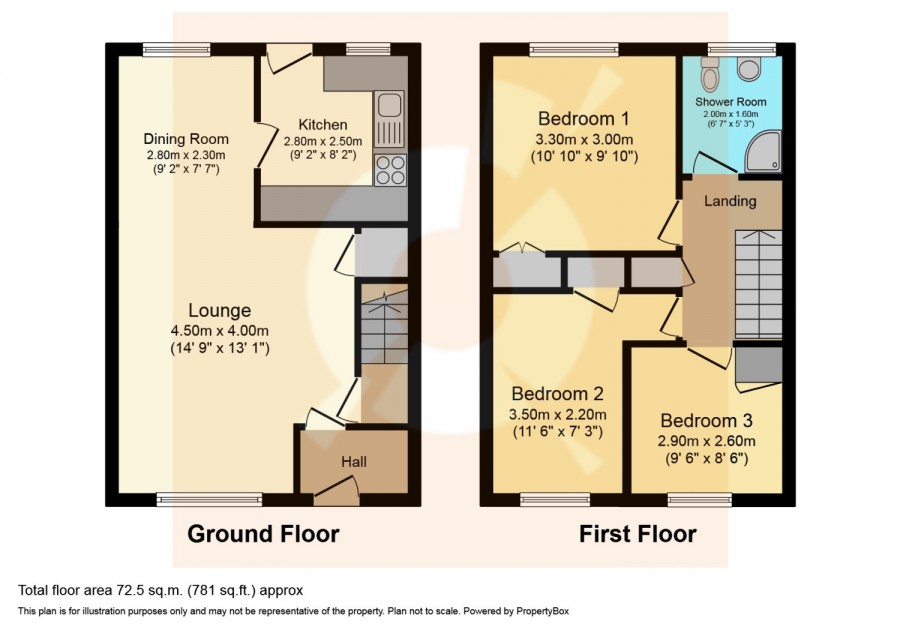 floorplan for 46 Levernside Avenue, Barrhead