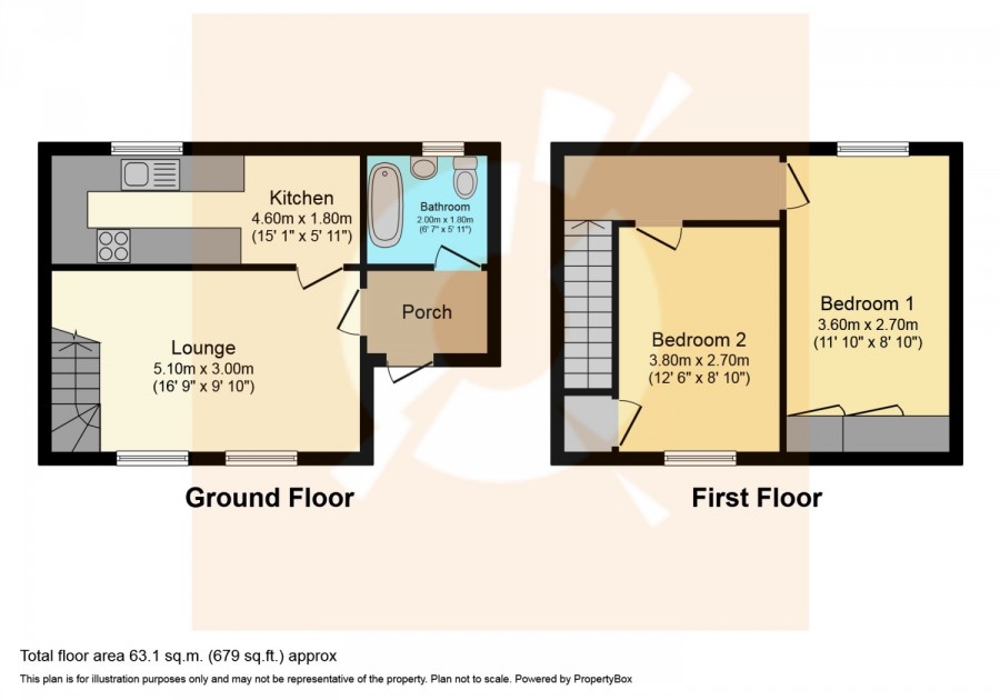 floorplan for 3 Park Court, Beith