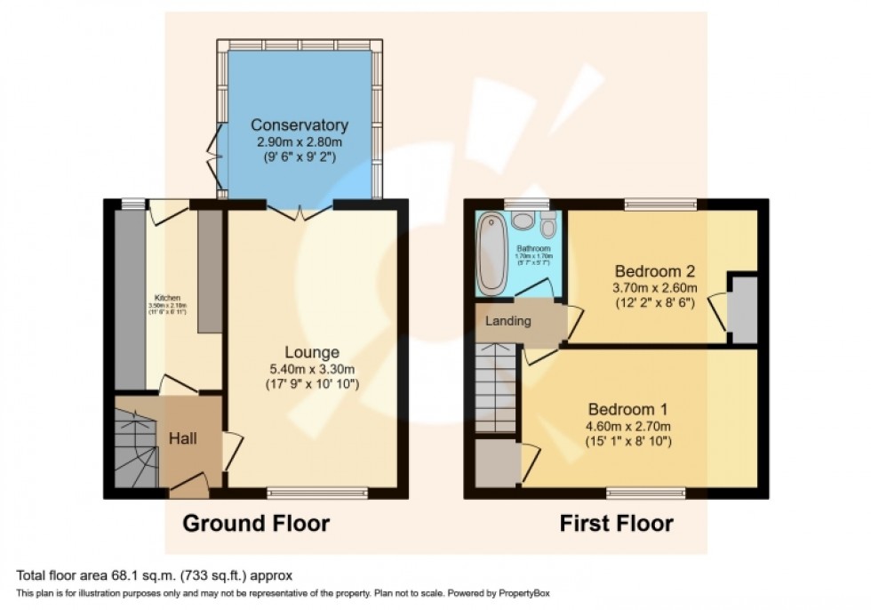 Floorplan for 20 Barberry Drive, Beith, Ayrshire, KA15 1DL, UK