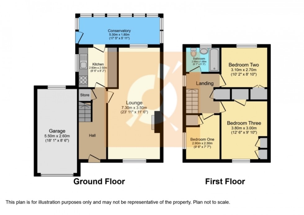 Floorplan for 2 Wotherspoon Drive, Beith, Ayrshire, KA15 2JX, UK