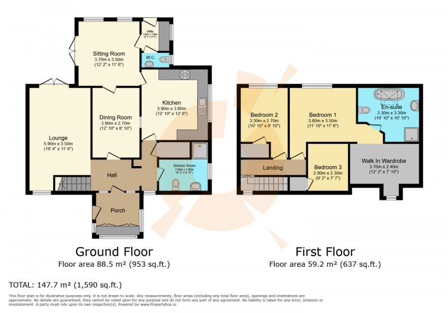 floorplan for 6 Stoopshill Crescent, Dalry