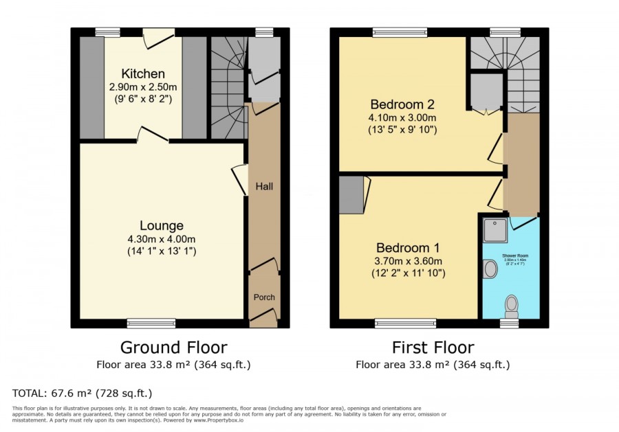 floorplan for 33 Mair Avenue, Dalry