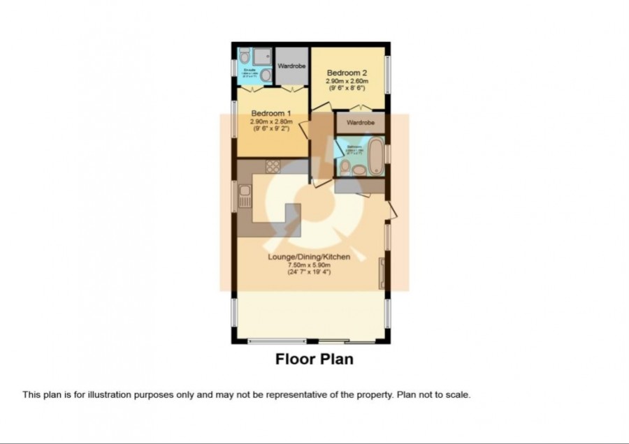 floorplan for 23 Willow Park, Burnhouse, Beith