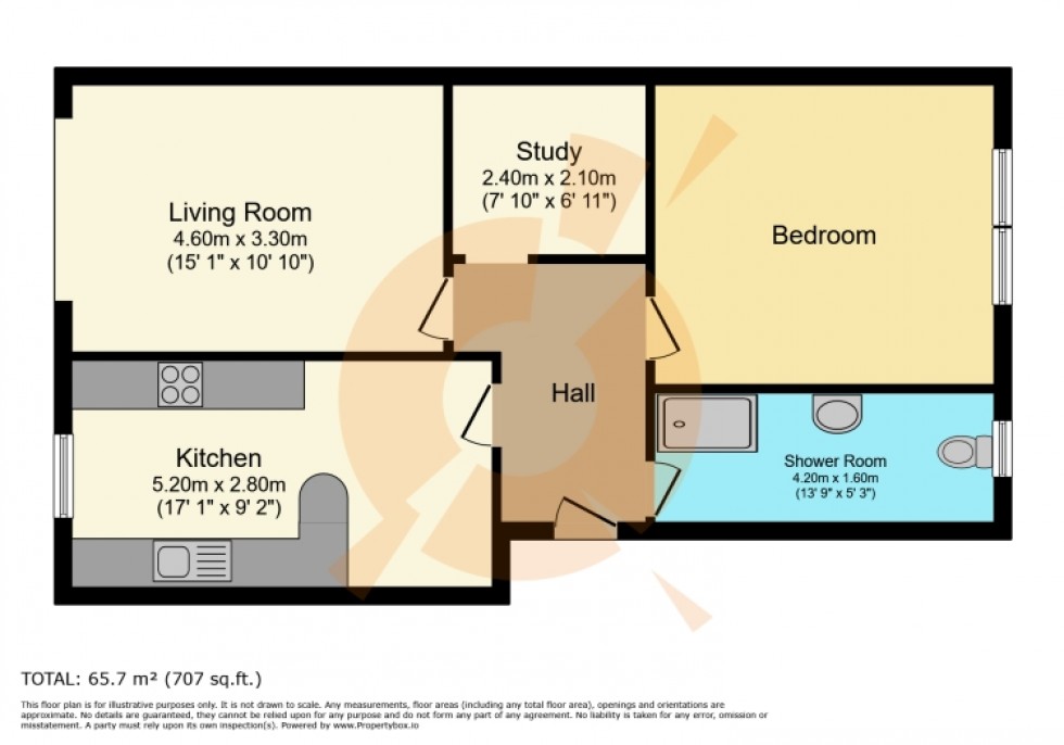 Floorplan for 0/1 5 Main Road, Millarston, Paisley, Renfrewshire, PA1 2TG, UK
