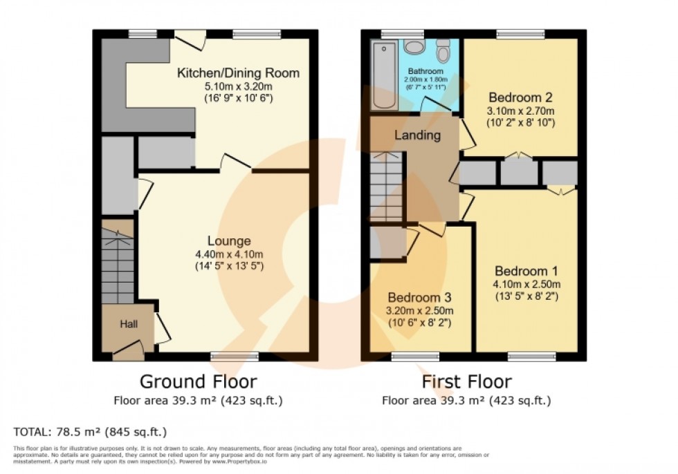 Floorplan for 3 Spiers Avenue, Beith, Ayrshire, KA15 1JD, UK