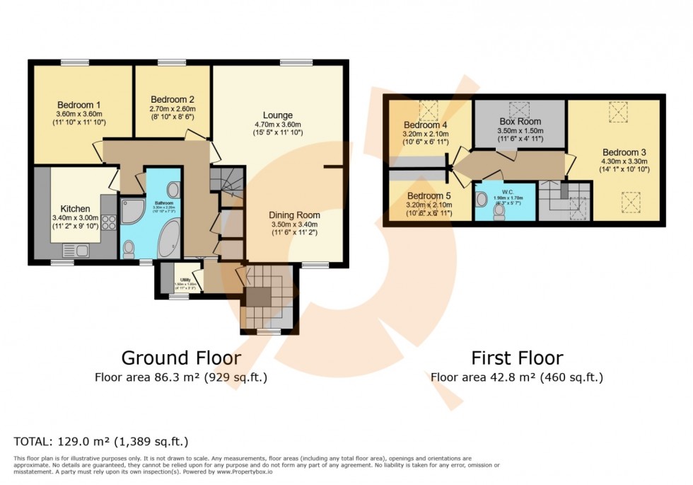 Floorplan for 26 New Street, Dalry