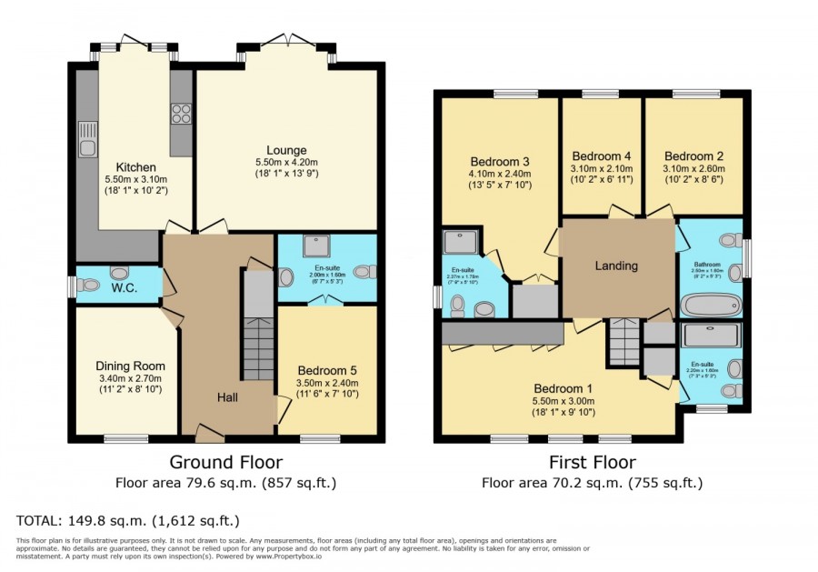 floorplan for 5 Kittyshaw Place, Dalry