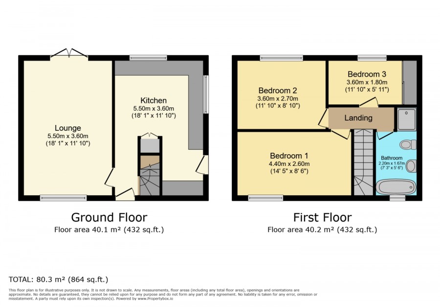 floorplan for 18 Larch Terrace, Beith