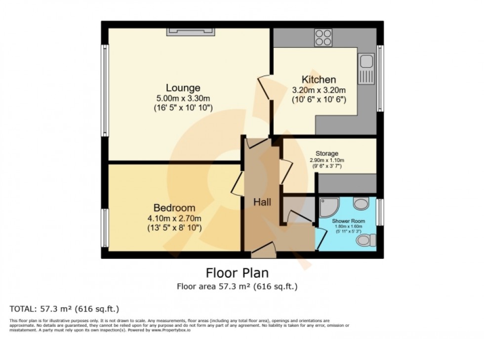 Floorplan for 39b Greenhill Crescent, Linwood, Paisley, Renfrewshire, PA3 3BY, UK