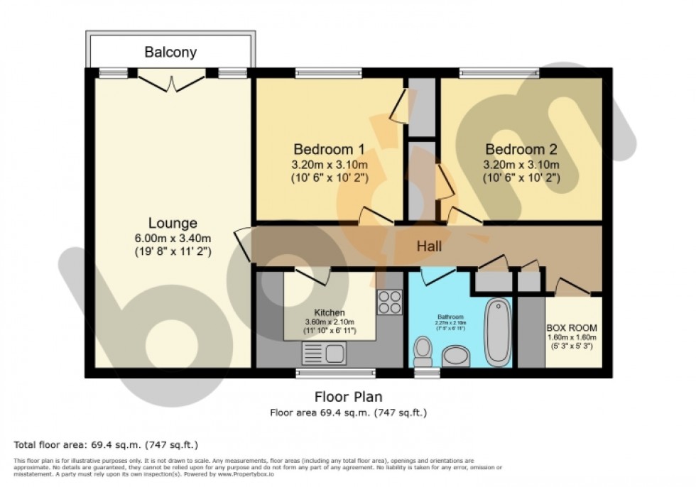 Floorplan for 49 Glen Isla, East Kilbride, Glasgow, G74 3TG, UK