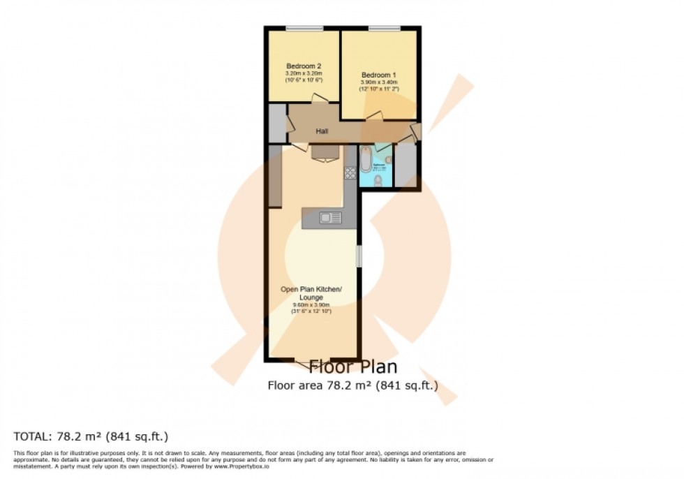 Floorplan for 6 Allands Avenue, Inchinnan, Renfrew, Renfrewshire, PA4 9LG, UK