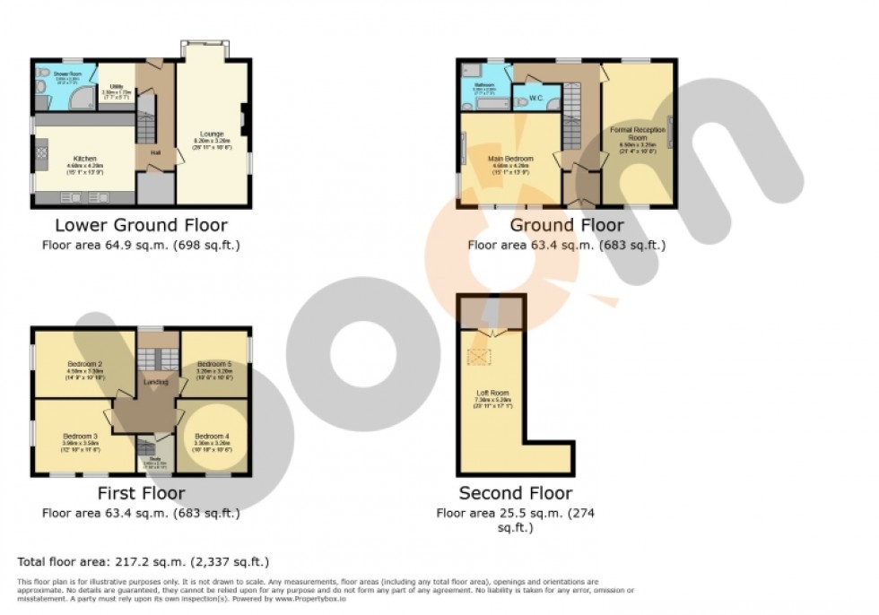 Floorplan for 47 Auchinleck Road, Cumnock, Ayrshire, KA18 1AN, UK