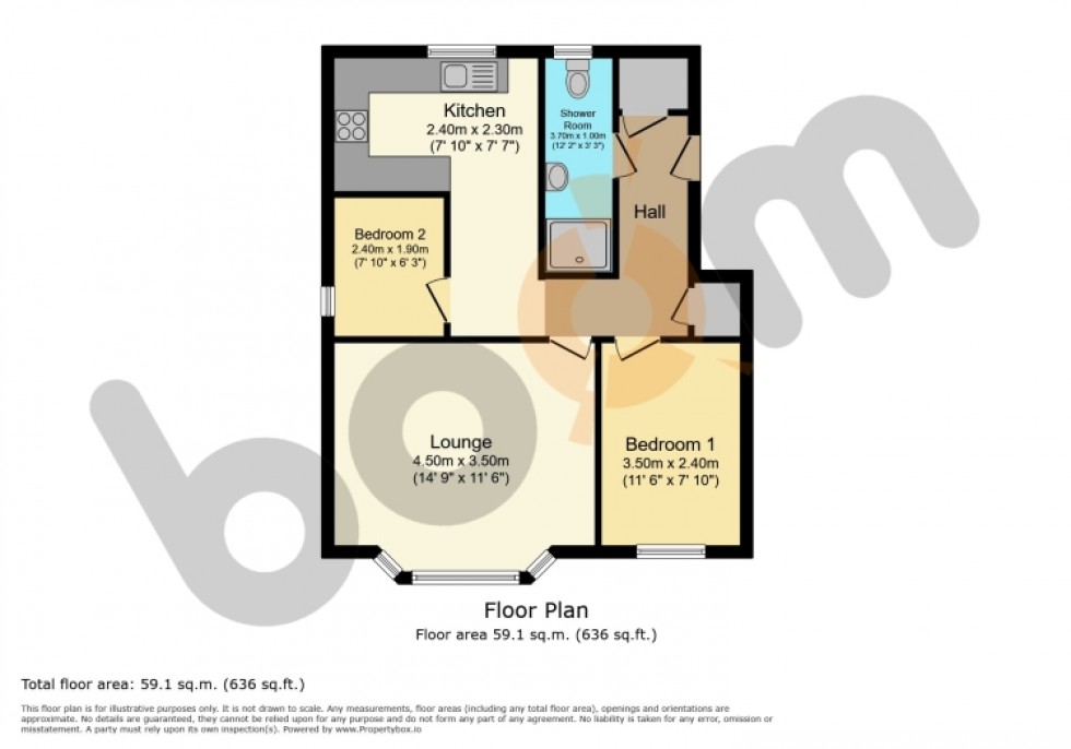 Floorplan for 7 Linclive Terrace Candren Road, Linwood, Paisley, Renfrewshire, PA3 3AR, UK