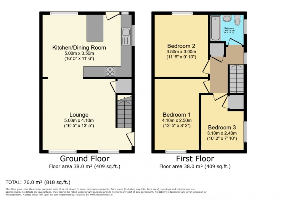 Floorplan for 4 Greenacres, Ardrossan, Ayrshire, KA22 7PP, UK