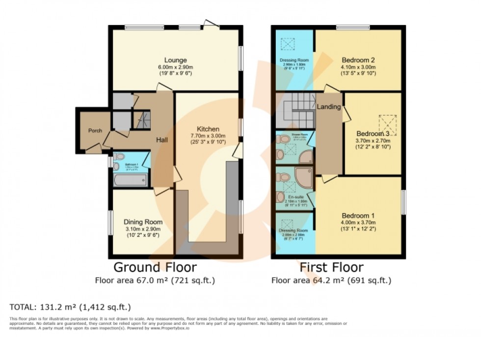 Floorplan for 9 Selvieland Farm Cottages Houston Road, Houston, Johnstone, PA6 7FG, UK
