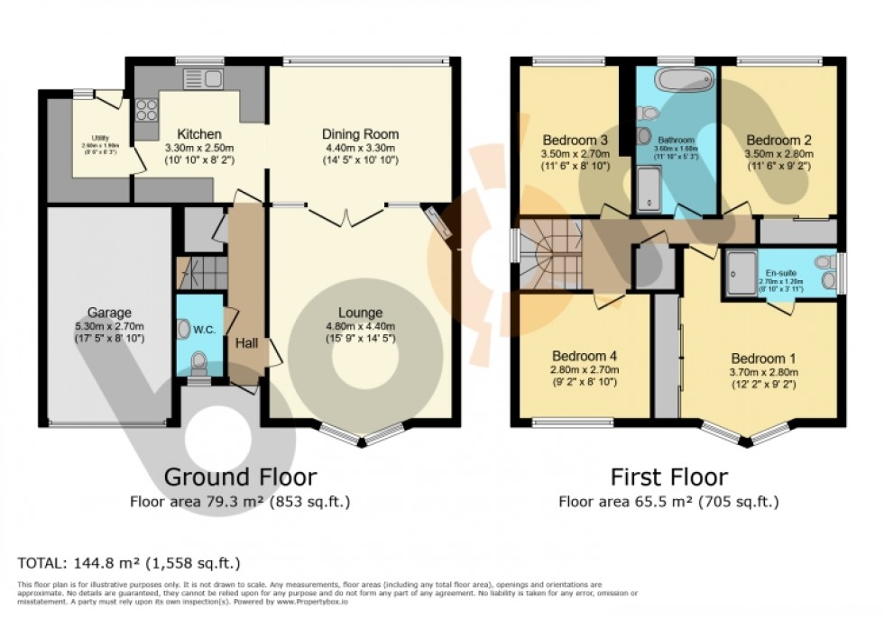 Floorplan for 34 South Isle Road, Ardrossan, Ayrshire, KA22 7PX, UK
