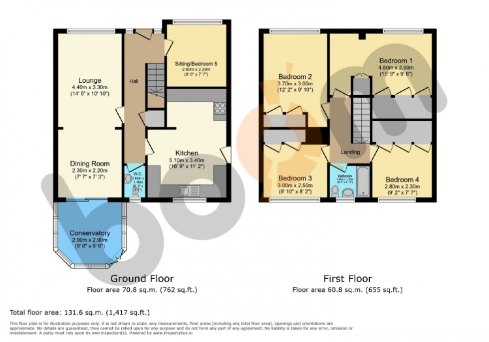 Floorplan for 25 Lancaster Avenue, Beith, Ayrshire, KA15 1AR, UK