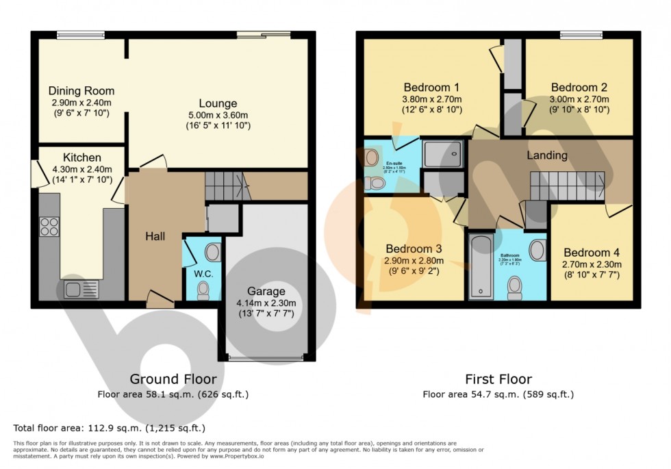 Floorplan for 46 Linister Crescent, Howwood
