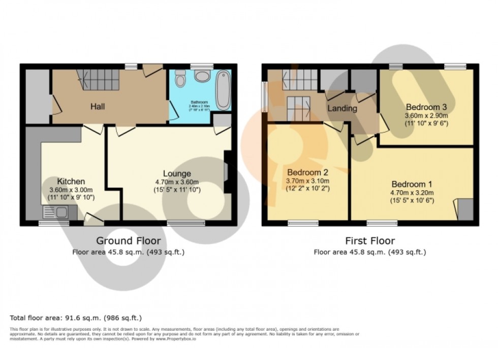 Floorplan for 80 Chapelhill Road, Paisley, Renfrewshire, PA2 6UR, UK