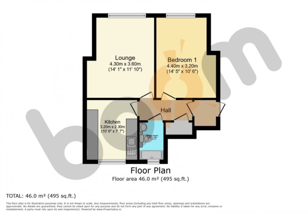 Floorplan for 21 Merksworth Avenue, Dalry, Ayrshire, KA24 4AN, UK