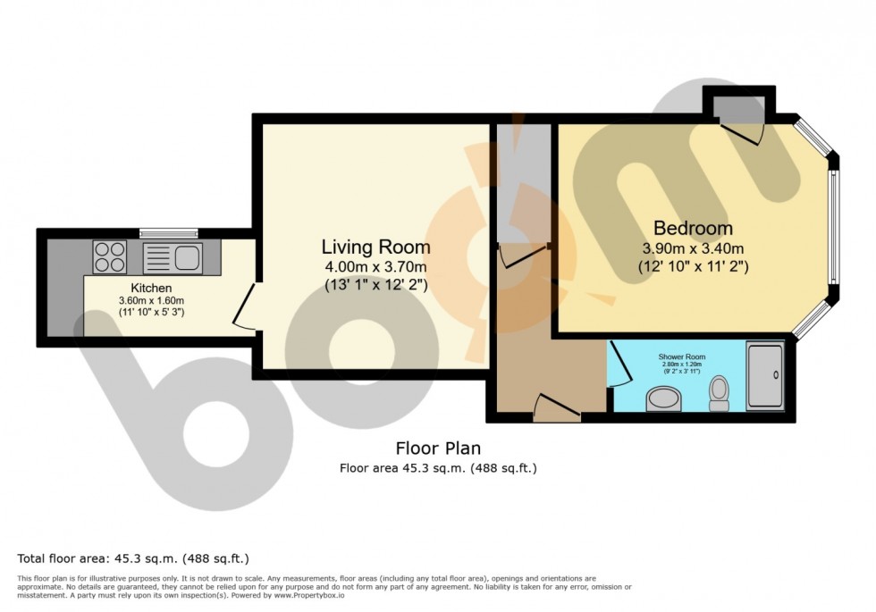 Floorplan for 45b McLelland Drive, Kilmarnock
