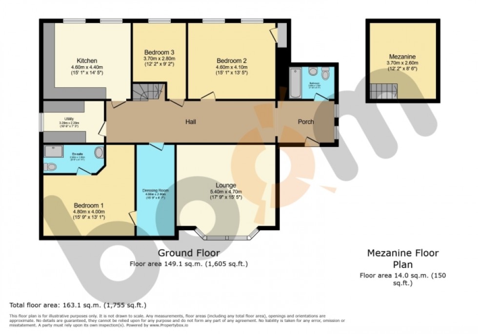 Floorplan for Flat 0/1 32 Hunterhill Road, Paisley, Renfrewshire, PA2 6ST, UK