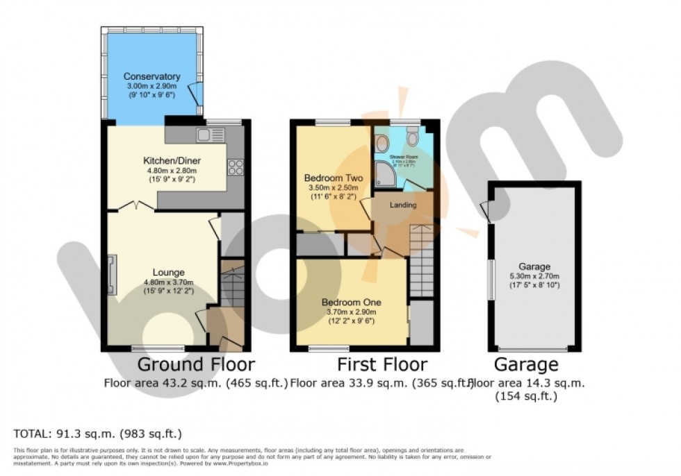 Floorplan for 12 Ochil Court, Irvine, Ayrshire, KA11 1PJ, UK