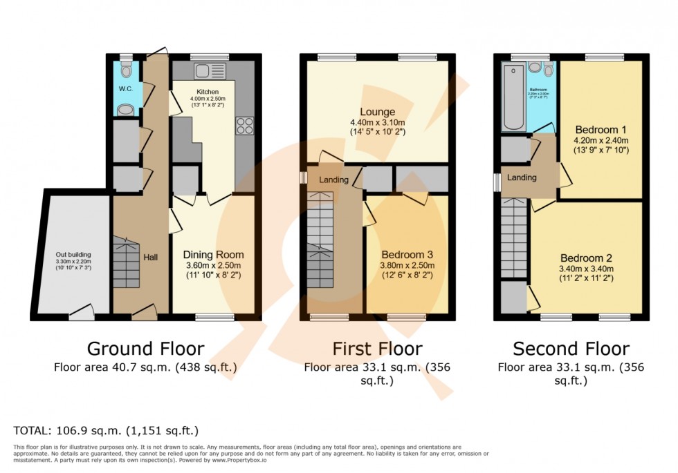 Floorplan for 1 Bellmans Close, Beith