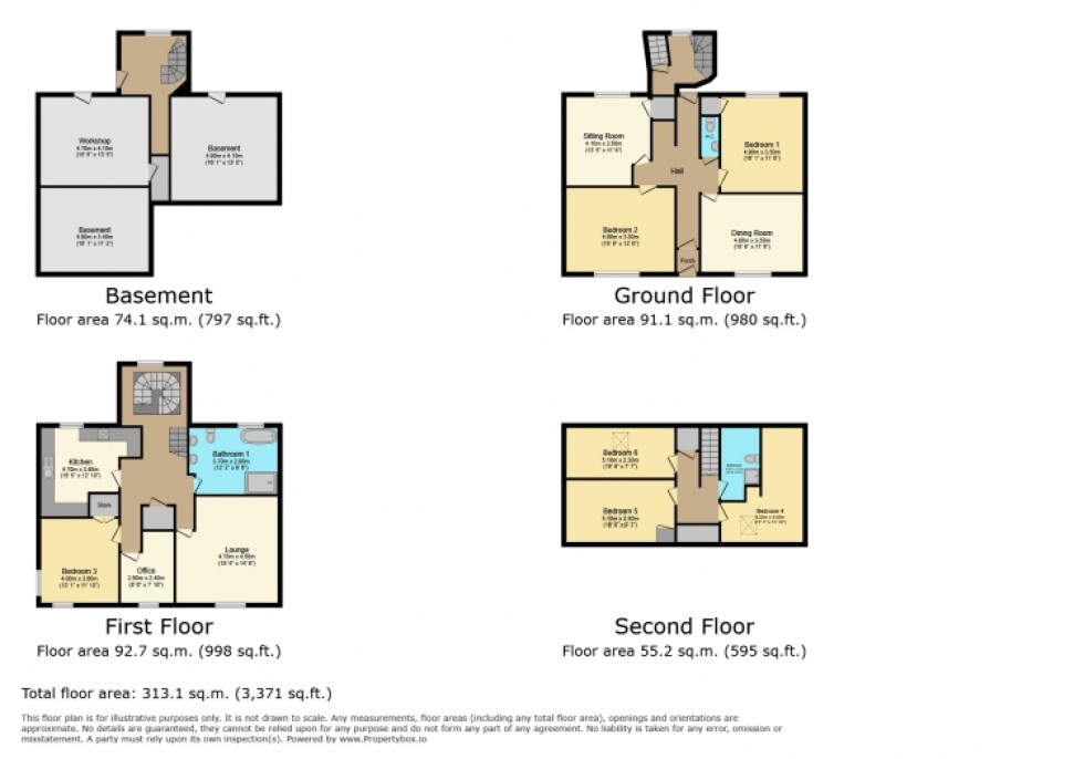 Floorplan for 30 Reform Street, Beith, Ayrshire, KA15 2AE, UK