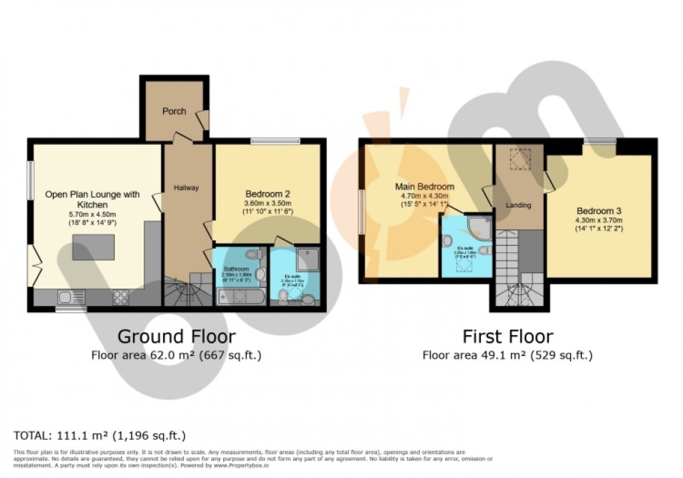 Floorplan for 6 Selvieland Farm Cottages Houston Road, Houston, Johnstone, PA6 7FG, UK