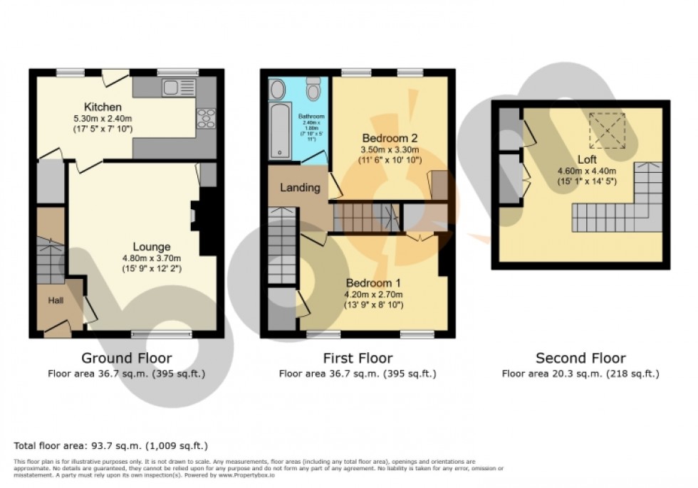 Floorplan for 6 Beech Avenue, Elderslie, Johnstone, Renfrewshire, PA5 9LF, UK