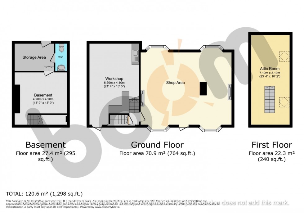 Floorplan for Old Cottage Shop, 29 Newton Street, Kilbirnie