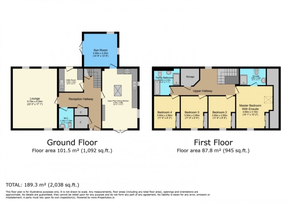 Floorplan for Plot 1 Torr Farm, Bridge of Weir, Renfrewshire, PA11 3SG, UK