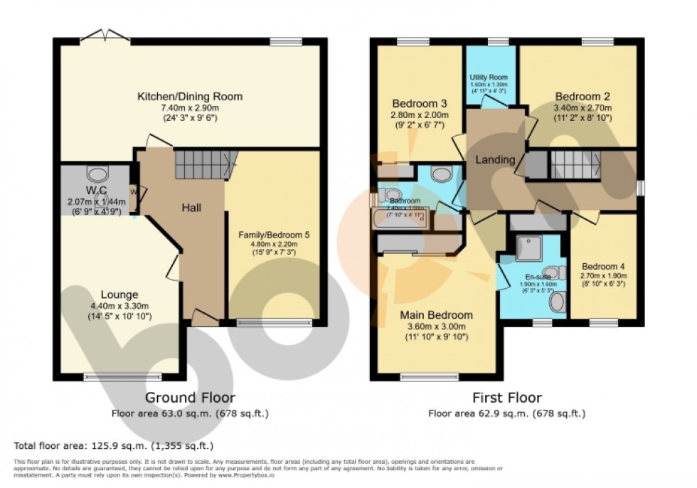 Floorplan for 7 Chestnut Gait, Stewarton, Kilmarnock, Ayrshire, KA3 3DS, UK