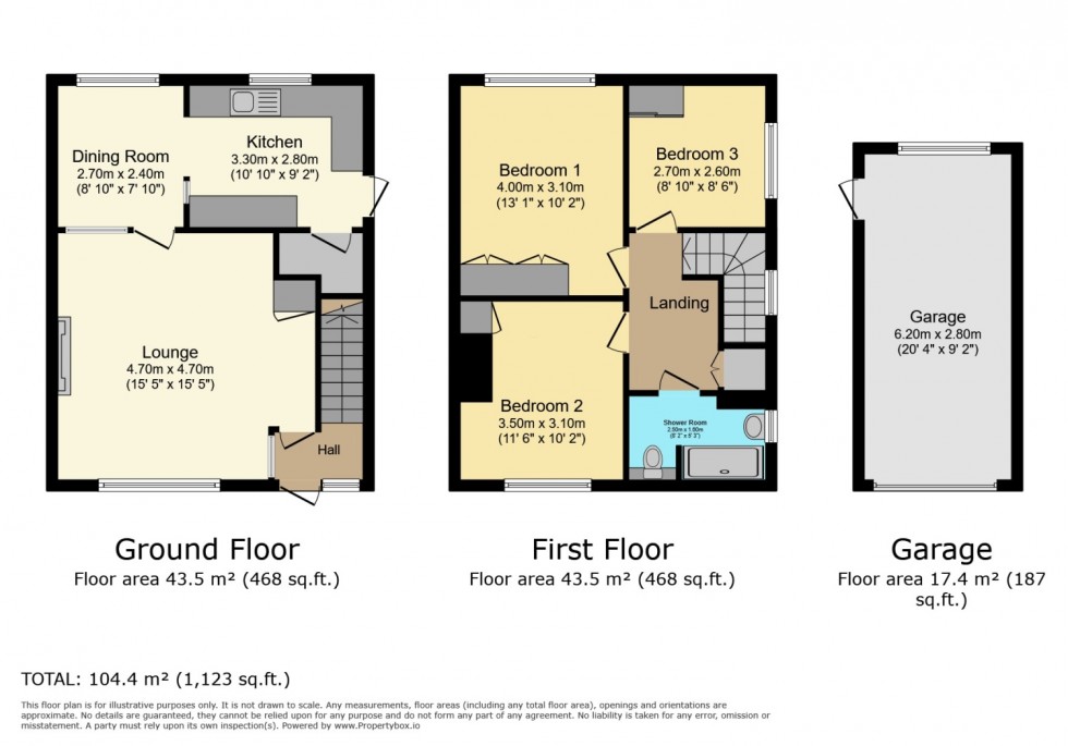 Floorplan for 33 Langside Drive, Kilbarchan