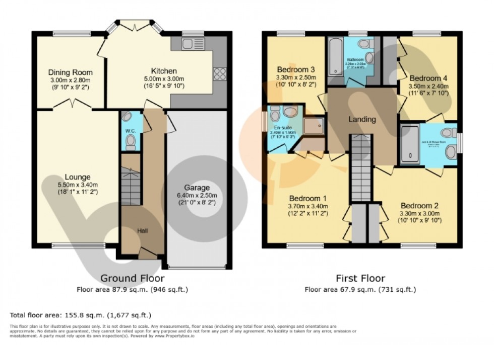 Floorplan for 33 Grahamfield Place, Beith, Ayrshire, KA15 1AY, UK